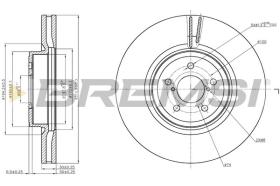 BREMSI CD7841V - DISCHI FRENO - BRAKE DISCS