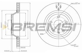 BREMSI CD7849V - DISCHI FRENO - BRAKE DISCS