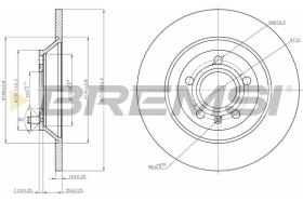 BREMSI CD7850S - DISCHI FRENO - BRAKE DISCS
