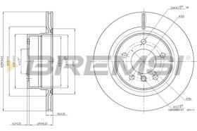 BREMSI CD7851V - DISCHI FRENO - BRAKE DISCS