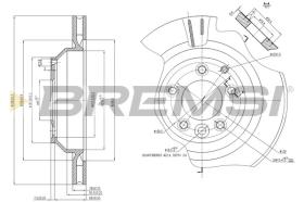 BREMSI CD7855V - DISCHI FRENO - BRAKE DISCS