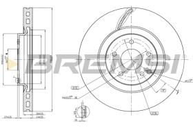 BREMSI CD7856V - DISCHI FRENO - BRAKE DISCS