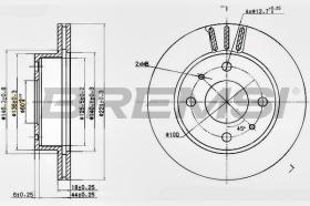 BREMSI CD7858V - DISCHI FRENO - BRAKE DISCS