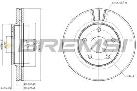 BREMSI CD7859V - DISCHI FRENO - BRAKE DISCS