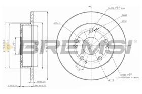 BREMSI CD7861S - DISCHI FRENO - BRAKE DISCS