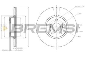 BREMSI CD7865V - DISCHI FRENO - BRAKE DISCS