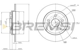 BREMSI CD7866S - DISCHI FRENO - BRAKE DISCS