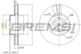 BREMSI CD7867V - DISCHI FRENO - BRAKE DISCS