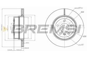 BREMSI CD7868V - DISCHI FRENO - BRAKE DISCS