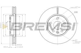 BREMSI CD7869V - DISCHI FRENO - BRAKE DISCS