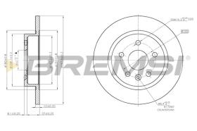 BREMSI CD7872S - DISCHI FRENO - BRAKE DISCS