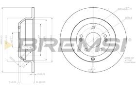 BREMSI CD7873S - DISCHI FRENO - BRAKE DISCS