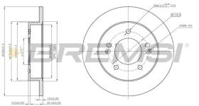 BREMSI CD7874S - DISCHI FRENO - BRAKE DISCS