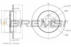 BREMSI CD7875S - DISCHI FRENO - BRAKE DISCS