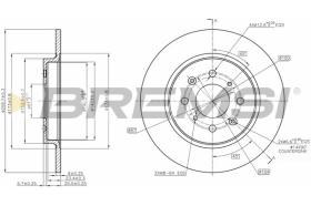 BREMSI CD7876S - DISCHI FRENO - BRAKE DISCS