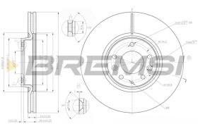BREMSI CD7880V - DISCHI FRENO - BRAKE DISCS