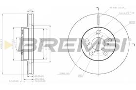 BREMSI CD7882V - DISCHI FRENO - BRAKE DISCS