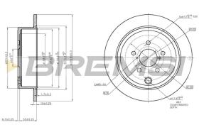 BREMSI CD7883S - DISCHI FRENO - BRAKE DISCS