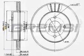 BREMSI CD7885V - DISCHI FRENO - BRAKE DISCS