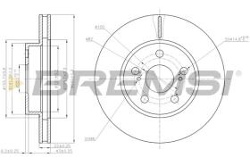 BREMSI CD7886V - DISCHI FRENO - BRAKE DISCS