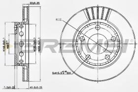 BREMSI CD7887V - DISCHI FRENO - BRAKE DISCS