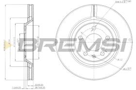 BREMSI CD7889V - DISCHI FRENO - BRAKE DISCS