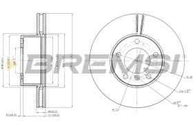 BREMSI CD7891V - DISCHI FRENO - BRAKE DISCS