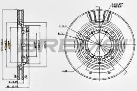 BREMSI CD7892V - DISCHI FRENO - BRAKE DISCS