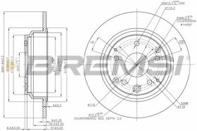 BREMSI CD7894S - DISCHI FRENO - BRAKE DISCS