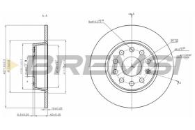 BREMSI CD7895S - DISCHI FRENO - BRAKE DISCS