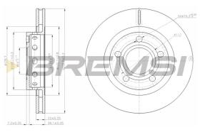 BREMSI CD7896V - DISCHI FRENO - BRAKE DISCS