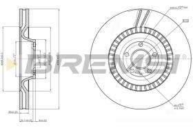 BREMSI CD7899V - DISCHI FRENO - BRAKE DISCS