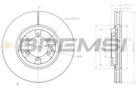 BREMSI CD7902V - DISCHI FRENO - BRAKE DISCS