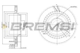 BREMSI CD7906V - DISCHI FRENO - BRAKE DISCS