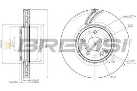 BREMSI CD7908V - DISCHI FRENO - BRAKE DISCS