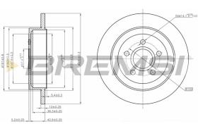 BREMSI CD7911S - DISCHI FRENO - BRAKE DISCS