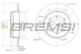 BREMSI CD7933S - DISCHI FRENO - BRAKE DISCS