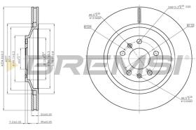 BREMSI CD7935V - DISCHI FRENO - BRAKE DISCS