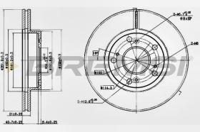 BREMSI CD7939V - DISCHI FRENO - BRAKE DISCS