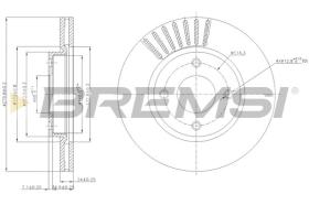 BREMSI CD7940V - DISCHI FRENO - BRAKE DISCS