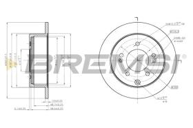 BREMSI CD7945S - DISCHI FRENO - BRAKE DISCS