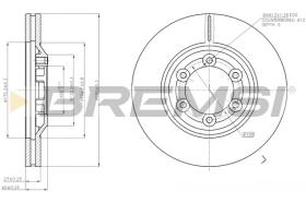 BREMSI CD7947V - DISCHI FRENO - BRAKE DISCS