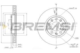 BREMSI CD7956V - DISCHI FRENO - BRAKE DISCS