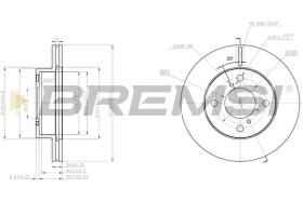 BREMSI CD7960V - DISCHI FRENO - BRAKE DISCS