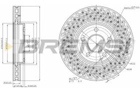 BREMSI CD7962V - DISCHI FRENO - BRAKE DISCS