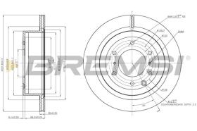 BREMSI CD7965V - DISCHI FRENO - BRAKE DISCS