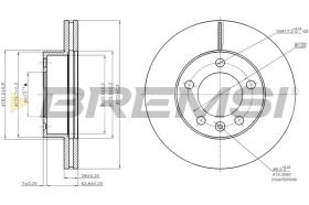 BREMSI CD7974V - DISCHI FRENO - BRAKE DISCS
