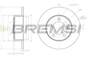 BREMSI CD7976S - DISCHI FRENO - BRAKE DISCS