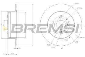 BREMSI CD7980S - DISCHI FRENO - BRAKE DISCS