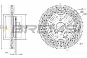 BREMSI CD7981VLS - DISCHI FRENO - BRAKE DISCS